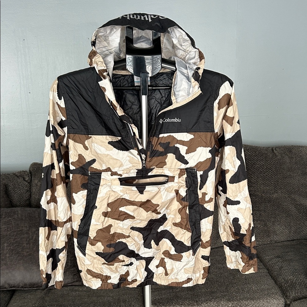 Columbia Black and Brown Camo Jacket